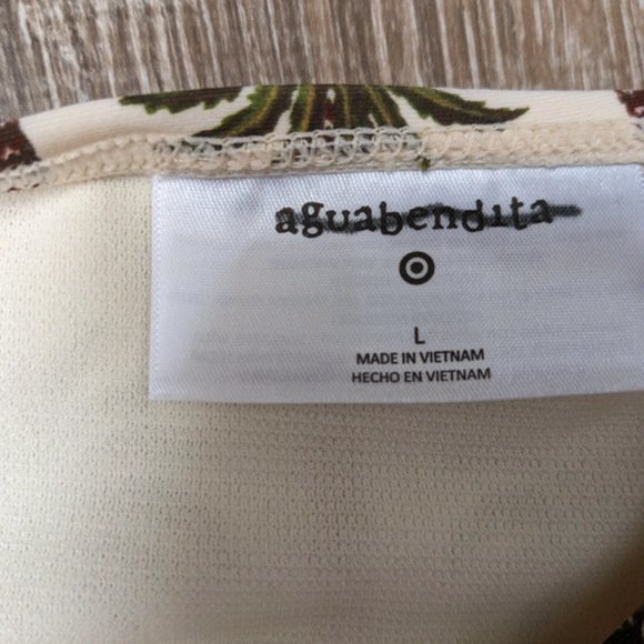 NWT Agua Bendita x Target Tropical Palm Trees Cheeky Bikini Bottom Large - Picture 4 of 9